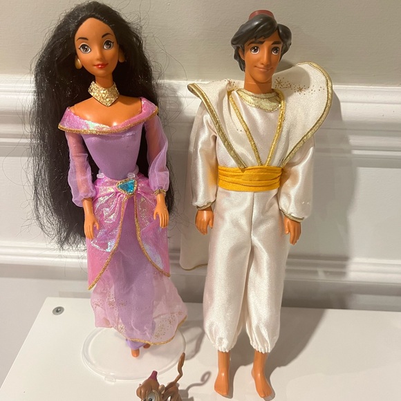 Vintage Aladdin & Jasmine Disney Mattel Dolls 1992 - Picture 2 of 8